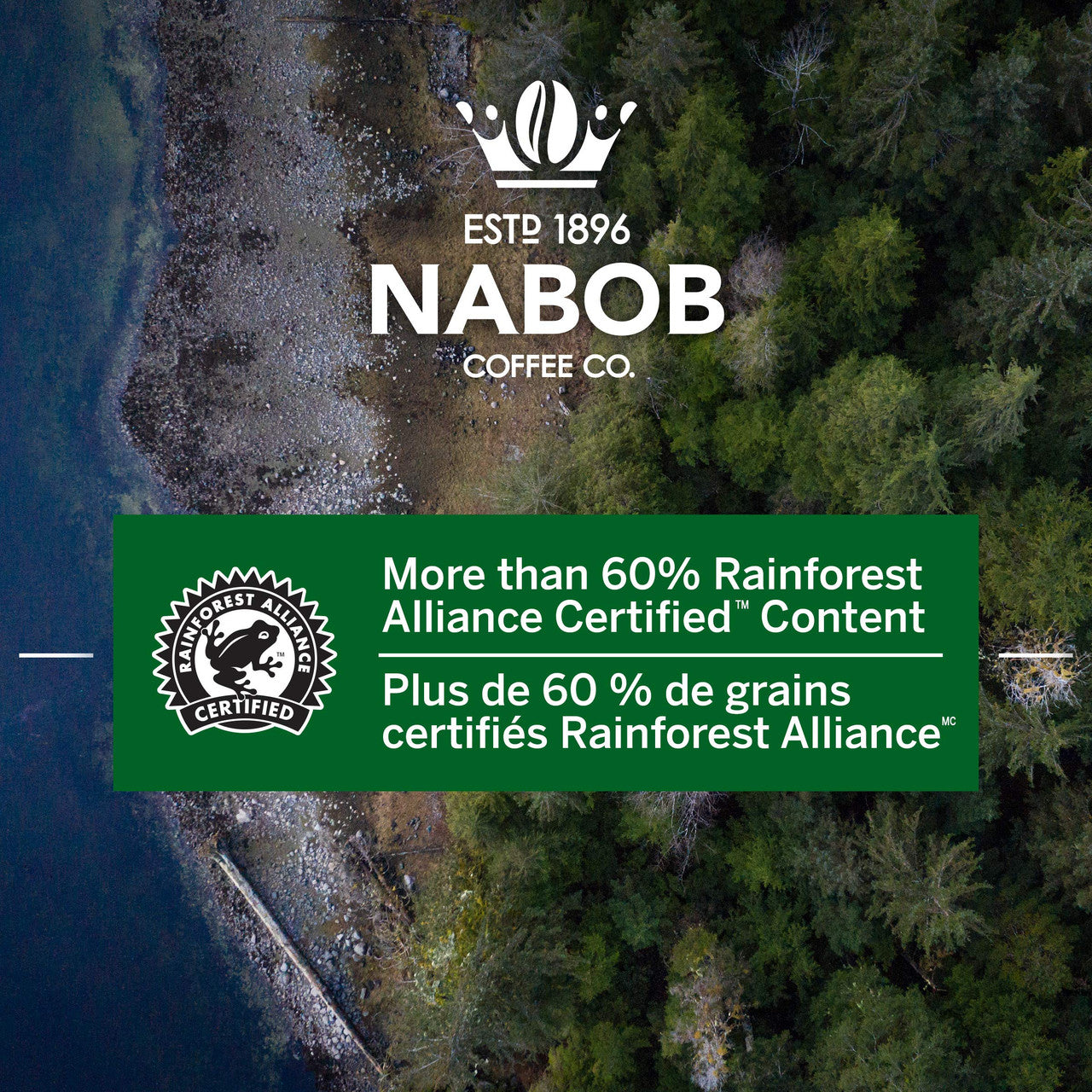 Nabob 1896 Tradition Ground Coffee, 300g/10.6 oz. (Pack of 6) {Imported from Canada}